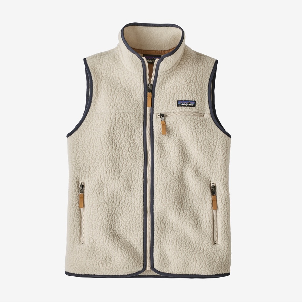 Women's Retro Pile Fleece Vest pre loved size M